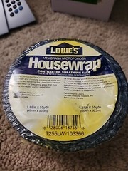 Lowes 1.88 in. W X 55 Yds Housewrap Contractor Sheathing Tape