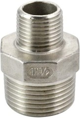 1″ to 1/2″ inch male NPT Hex Nipple Pipe Fitting Reducer Reducing Adapter SS 304