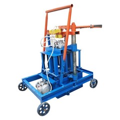220V Hollow Block Making Machine 3-Block 15.7×5.9×7.8″ Bricks Each Time 550WX2