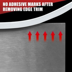 Rubber Edge Trim, Flexible Baby Proof Trims for Fit 1/16″ – L10′, White