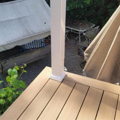 4 in x 4 in x 40 in. White Composite Post Sleeve