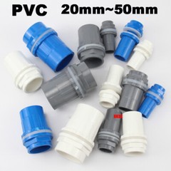 PVC Fish Tank Water Pipe 20mm~50mm Connector Aquarium Inlet Outlet Fitting Joint