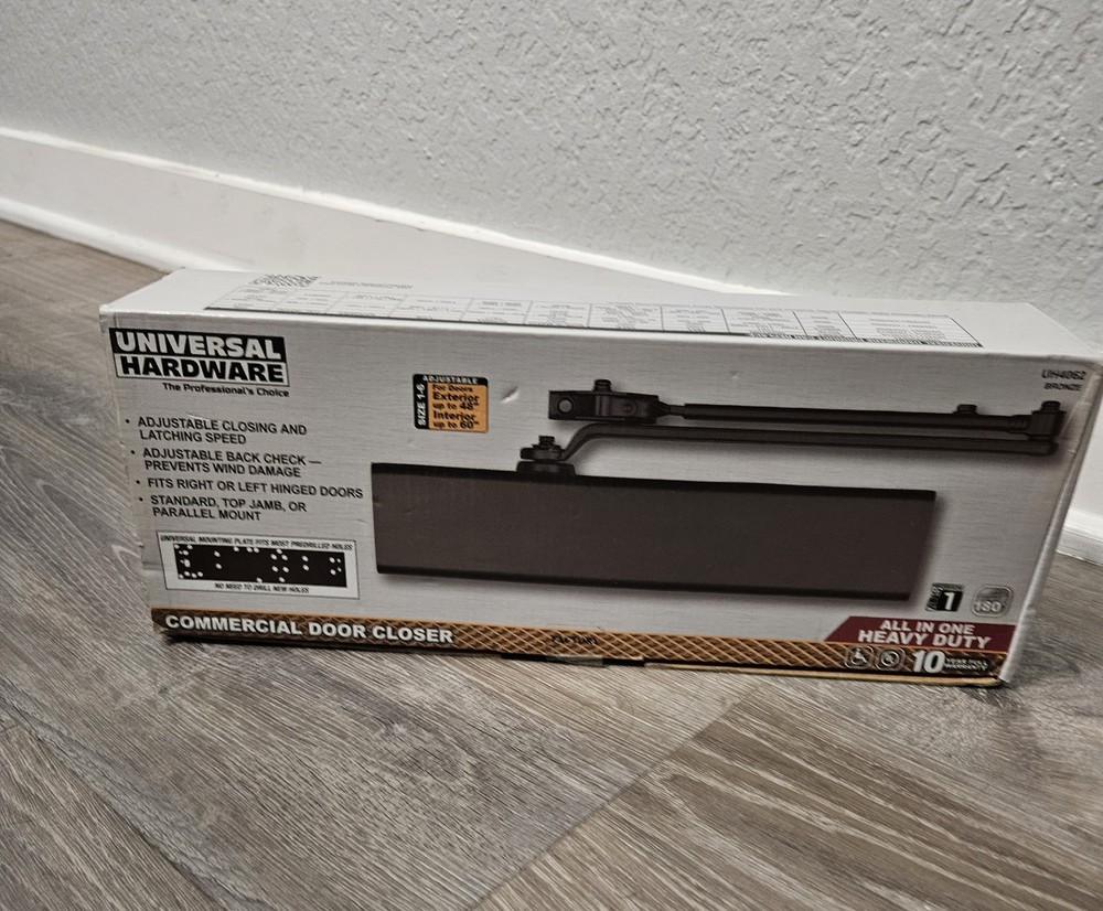 Universal Hardware Heavy Duty All-In-One Bronze Commercial Door Closer UH4062