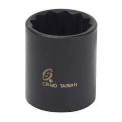 318ZSUNEX 3/8 in. Drive 12-Point Impact Socket,