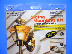 Arlington Siding Mounting Kit Built-In Box for FLAT SURFACE Siding 8161-1 White