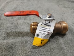 SHARKBITE 1″ Ball-Valve ON-OFF RATED 200 Psi Brass PushOn Fitment No Glue Needed