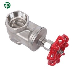 1 PC 2 Inch NPT Female Rotary Sluice Valve DN50 Stainless Steel Gate Valve