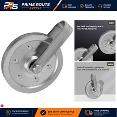Versatile 4-Inch Pulley for Stationary & Spring Applications – 200 lbs Capacity