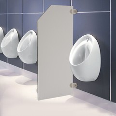 Toilet Partition Men’s Urinal Privacy Screen For Hotel Public Place Bathroom 35″
