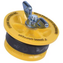 Cherne 270229 Pipe Plug, Wing Nut Head, End Of Pipe Seal, For 2 In Pipe,