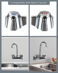 Commercial Faucet Handle Replacement Kit – 2-Pack Fits 0.43″ Stem Holes