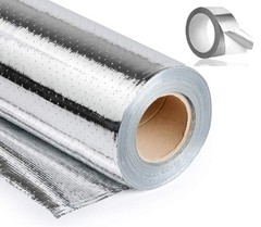 1000sqft (4′) Radiant Barrier Attic Foil PERFORATED Reflective Insulation + TAPE