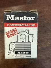5 Commercial Master Locks Keyed the same 3KA 3522 + Bonus