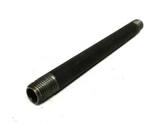 Unbranded Black Steel Threaded Pipe 1/4 inch x 6 inch [Lot of 16] NOS