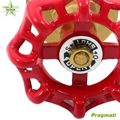 1-1/2″ NPT Brass Gate Valve Heavy Duty Two-way Flow Manual Rotary Sluice Valve
