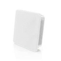 10x Square Tube Lamellar Plug 25×25 mm Quadrat White End Caps Plastic