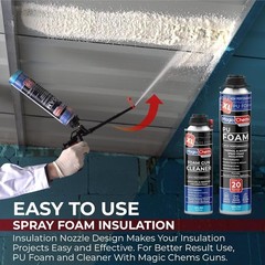 Spray Foam Insulation Kit (6 Pack-25.4 oz) Expanding Foam Sealant