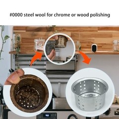 0000 Steel Wool Hole Filler Gap Blocker Barrier 4 Pack Extra Fine for Wood
