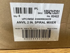 15” Spiral Mixer Steel Construction Fits 1/2” Drill Lot Of 8