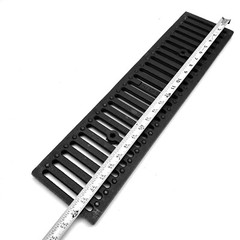 NDS DS-232 2FT SLOTTED DUCTILE IRON GRATE DRAIN BLACK