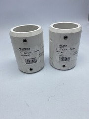 LOT OF 2 CERTA-LOK 2” PVC DROP PIPE COUPLING CL ASTM D3139