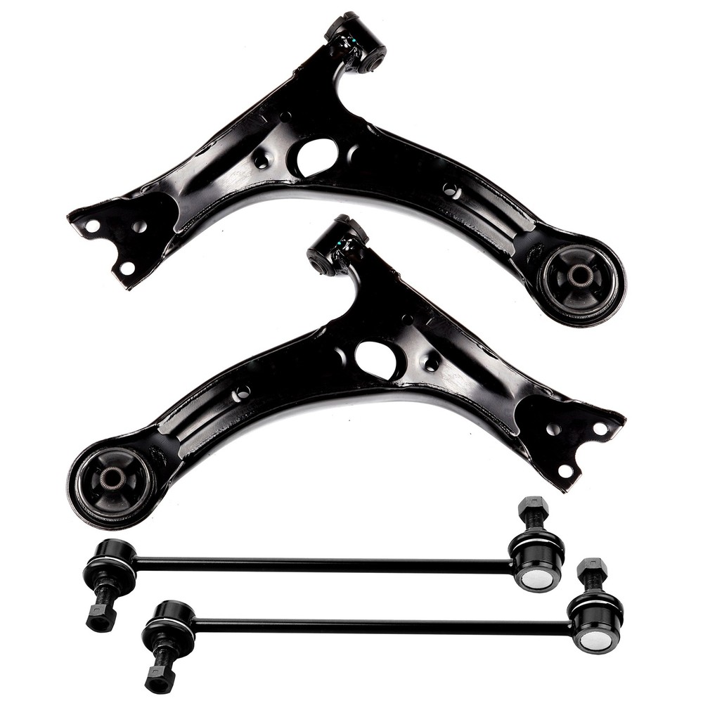 4pcs Front Lower Control Arm and Sway Bar End Link 2003-2008 Corolla Matrix Vibe