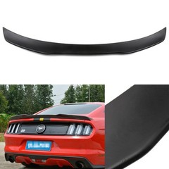 Ducktail Rear Trunk Lip Spoiler Wing ABS Matte Black for 2015-2020 Ford Mustang