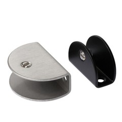 304 Stainless Steel Brushed Glass Clamp Stair Handrail Flat Bottom Bracket Clamp