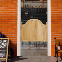 Partition Door Swing Solid Wood Door Partition Door for Shop Entrance Partition