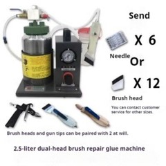 Pneumatic Double-end Glue Dispenser Glue Brushing Machine Shoe Glue Coating Tool