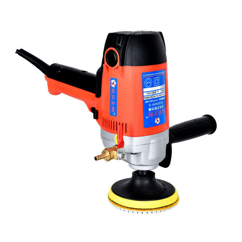 220V 900W Electric Stone Hand Wet Polisher Grinder Variable Speed Water NEW