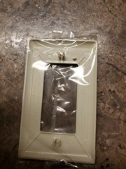 Pass & Seymour Mobile Home Almond Single Snap On Plate