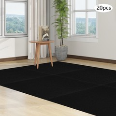 20 Pcs Square Carpet Peel and Stick Floor Carpet Self-Adhesive Carpet 60*60cm
