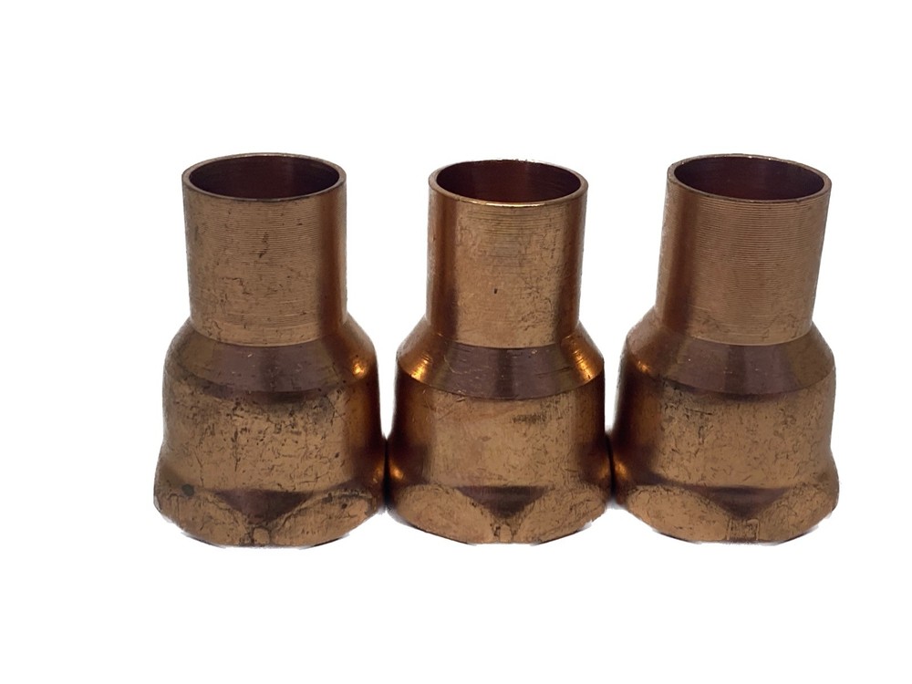 (3) NOS Unbranded 1/2” FTG x 1/2” FNPT Copper Pipe Adapter