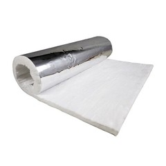 Aluminium Foil Faced Ceramic Blanket 2400F 6# 1/2″x24″x36″ Chimney Insulation