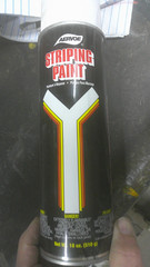-Lot of 12- Aervoe 710 Striping Paint White Solvent-Based 4″