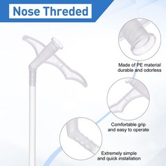 20 Pcs Spray Foam Nozzle, 7.6″ PE Spray Foam Replacement Tube Tip, Clear