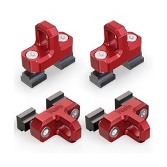 Bed Rail Cleats, Aluminum, Fit For Tacoma Tundra Gladiator, Set of 4, Red