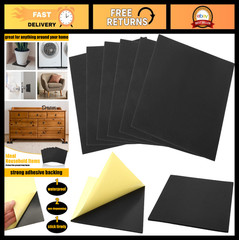 8 Pcs Adhesive Foam Padding Sheets – Self-Stick EVA Insulation, Anti-Vibration R
