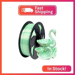 Silk Mint Green PLA 1.75mm 1kg Shiny Smooth Gloss 3D Filament FDM AMS