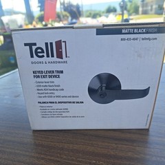 Tell Commercial Cortland Lever – Exit Device Tell EX100477 MATTE BLACK