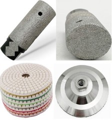 102mm Vacuum Brazed Diamond Finger Milling Bit 15 Granite Marble Polishing Pad