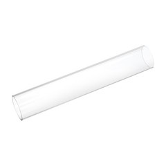 MECCANIXITY Plastic Pipe Rigid Polycarbonate Round 2 1/4″IDx2.5″ODx14″, Clear