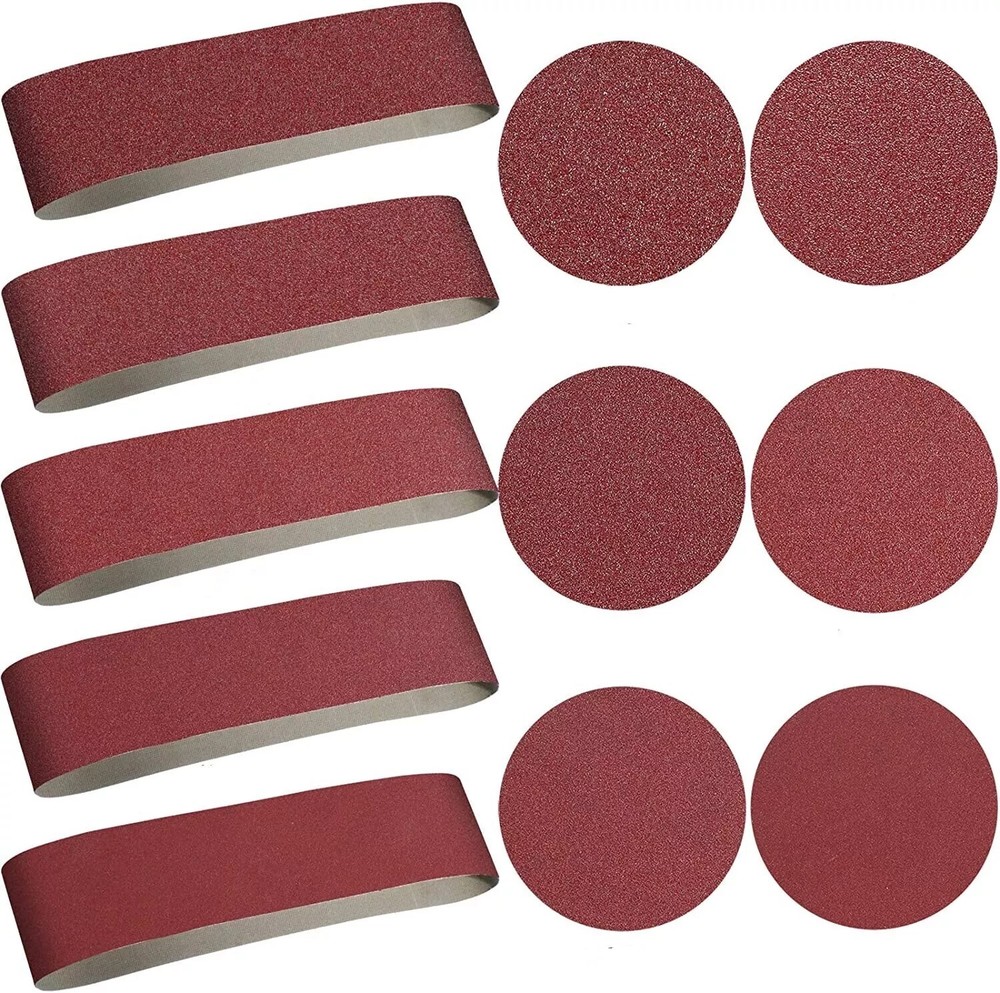 170PCS 4×36 in Sanding Belts Sander Belt 6in PSA Self Adhesive Discs 80-400 Grit