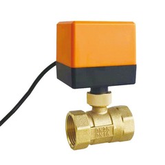 Brass Two-Way Electric Ball Valve AC220V DC12&24V Three-Wire Water Air Gas Valve