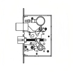 Schlage L283-141 Lock Case for L9480, L9485, L9486 LOCK BODY HOTEL