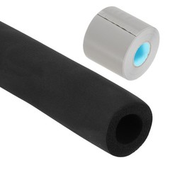 1″(25mm) 6Ft Pipe Insulation Foam Tube Pipe Cover Roll Tubing with Wrapping