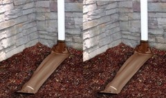 2 ea Thermwell DE46BR 46″ Brown Roll Out Roll Up Automatic Downspout Extenders