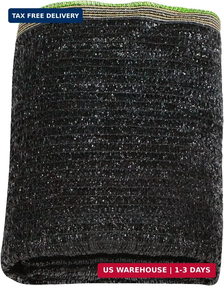 LOVE STORY 10x20FT 55% Black Shade Cloth Sun Shade Net UV Resistant Mesh Tarp Pl