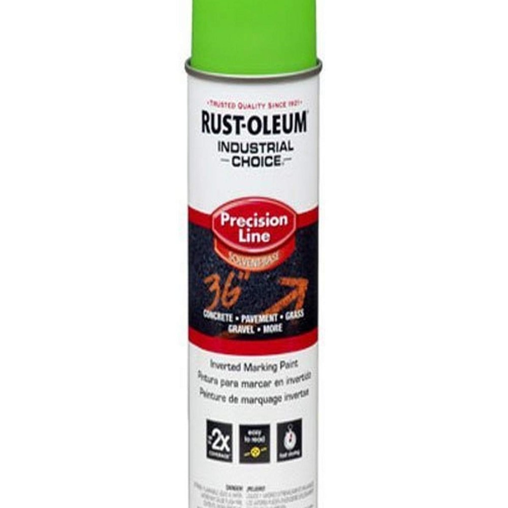 Industrial Choice 17 oz Fluorescent Green Marking Paint Fast Dry Precision Spray